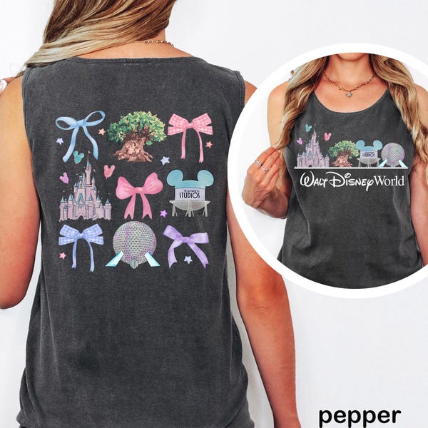 Comfort Colors Walt Disney World Tank Top Magic Kingdom Animal Kingdom Epcot Fantasyland Disney Parks Disney Trip Family Matching Tee 323268