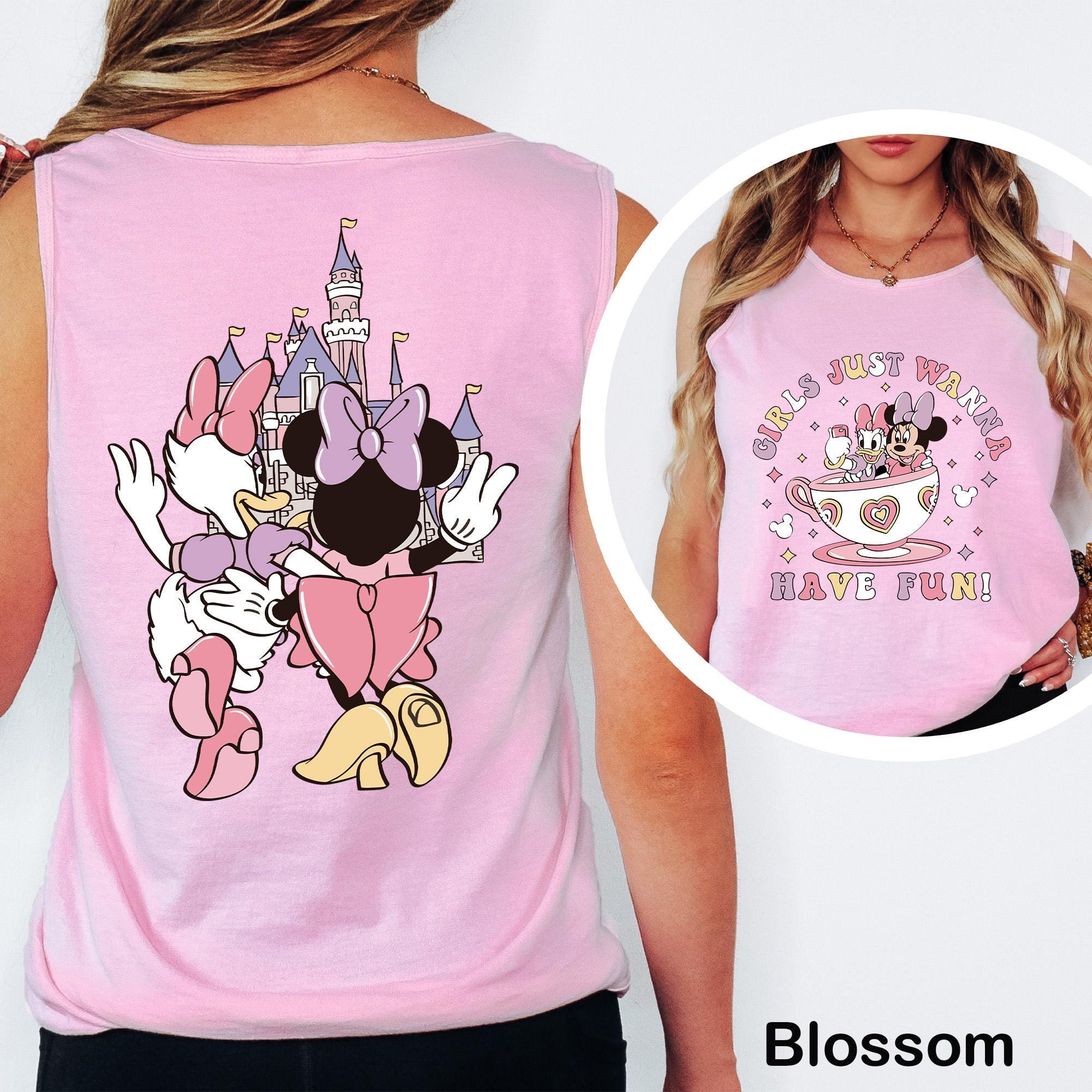 Girls just Wanna Have Fun Tank Top Minnie And Daisy Best Friends Tank Top Besties Matching Shirt Disney Girls Trip Comfort Colors 323909