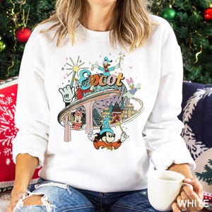 Disney Epcot Sweatshirt, Vintage Epcot 1982 Sweatshirt, Vintage Disney Epcot Hoodie, Mickey and Friends Disney Trip Matching Sweater 320988