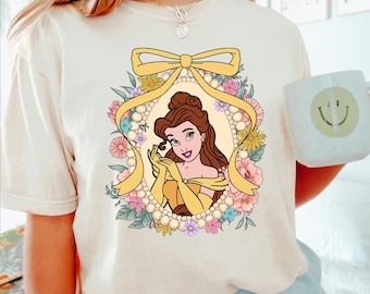 Comfort Colors Disney Princesses Shirt Disney Princess  Mirror Coquette Ariel Elsa Anna Rapunzel Belle Jasmine Cinderella Shirt 322901