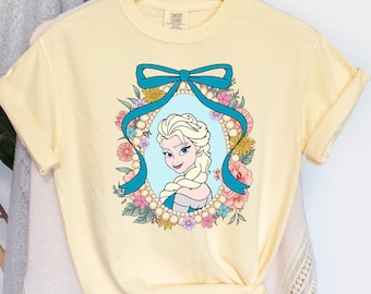 Comfort Colors Disney Princesses Shirt Disney Princess  Mirror Coquette Ariel Elsa Anna Rapunzel Belle Jasmine Cinderella Shirt 322901