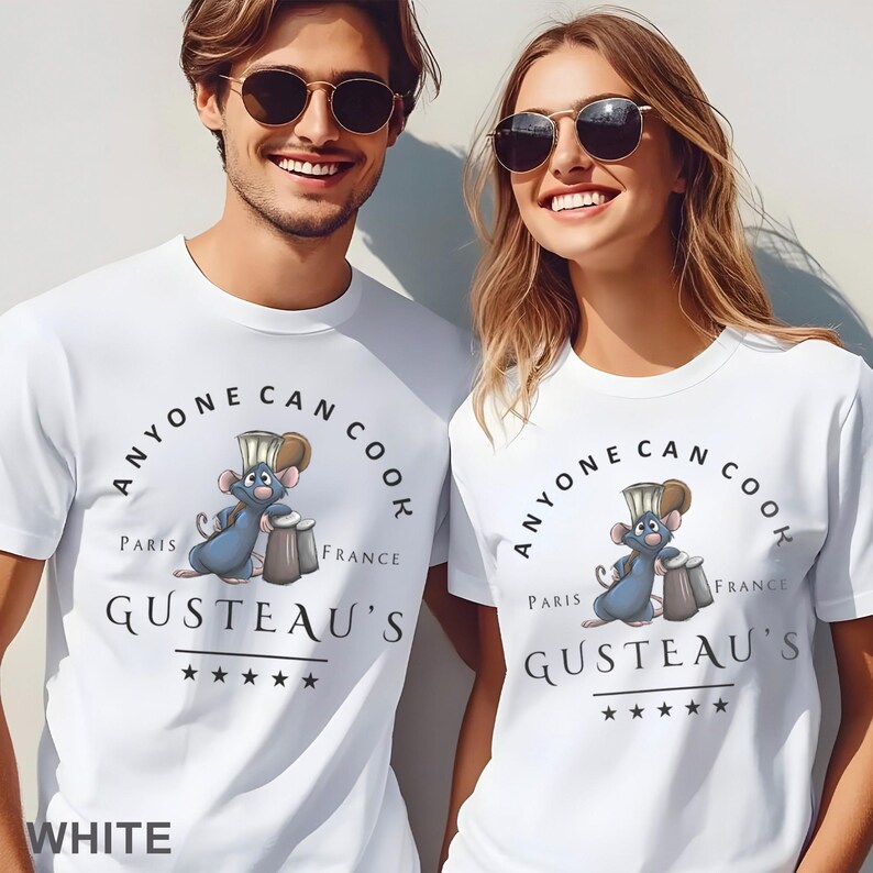 Disney Ratatouille Anyone Can Cook Crewneck, Celebrate Paris with Chef Remy Hoodie, Gusteau Shirt 322187 image 10
