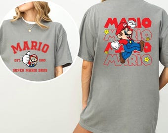 Super Mario Bros Shirt, Luigi, Birdo, Bowser, Peach, Rosalina, Toad, Toadette, Yoshi Tee