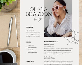 ATS Friendly Resume Template Word, Pages, Google Docs, ATS Resume, ATS Cv Template, Designer Resume, Minimalist Resume, Basic Cv