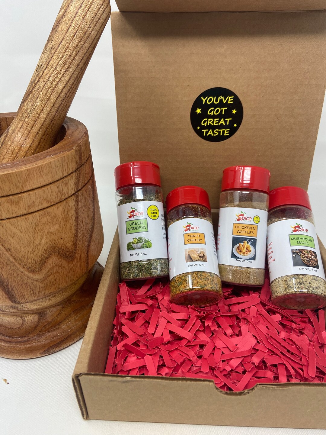 PREMIUM VARIETY Seasoning Gift Set 4 Piece Set, Kitchen Essentials Pack