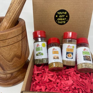 PREMIUM VARIETY Seasoning Gift Set! 4 Piece Set, Kitchen Essentials Pack, Seasoning Mixes, Thanksgiving Food spice blend set