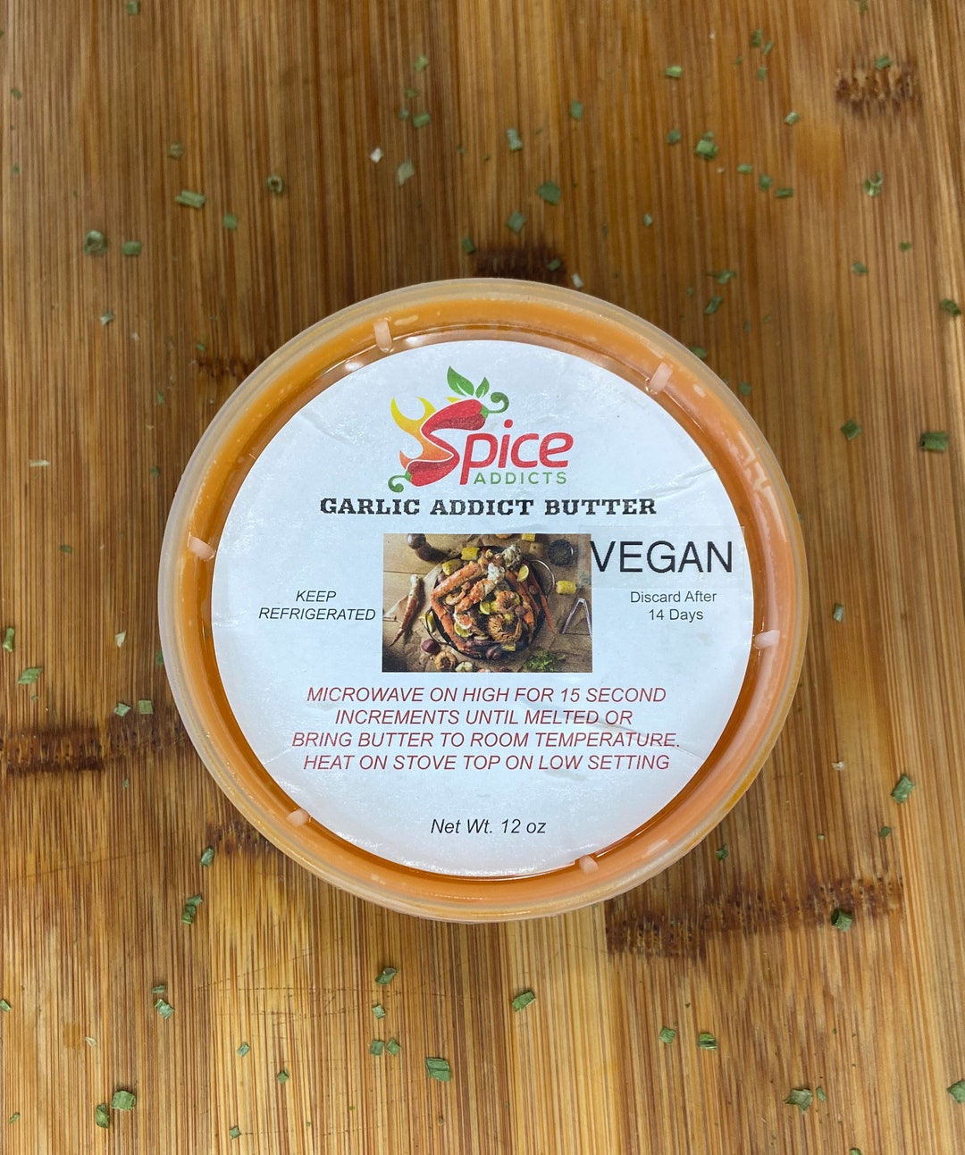 Cajun Vegan Garlic Butter Sauce, Plant Based Butter, Dairyfree, Gift