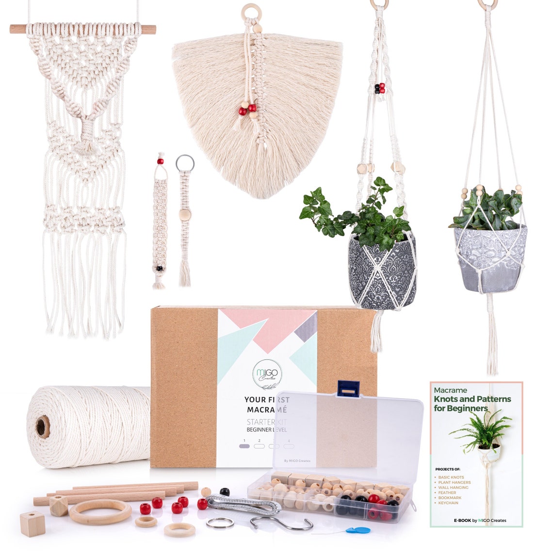 DIY Macrame Kit for Adults Beginners with 126pcs Macrame Etsy