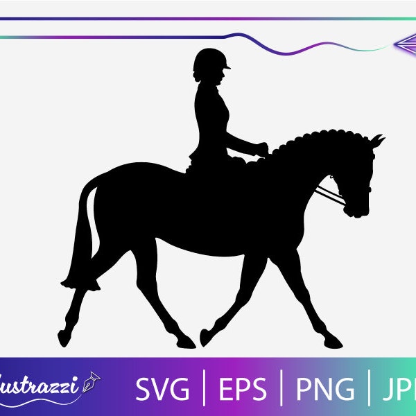 Short Show Hack Horse Silhouette SVG - Perfect For Your Equestrian Crafting & Cricut CutfileArt Projects!