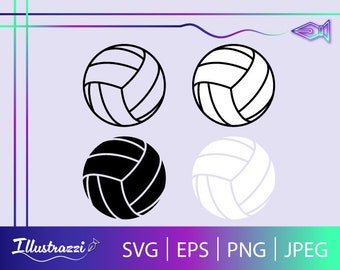 Volleyball SVG Bundle, Volleyball Cut File Cricut, Volleyball Clip Art Design, Volleyball Digital Download Print For T-shirts Stickers etc