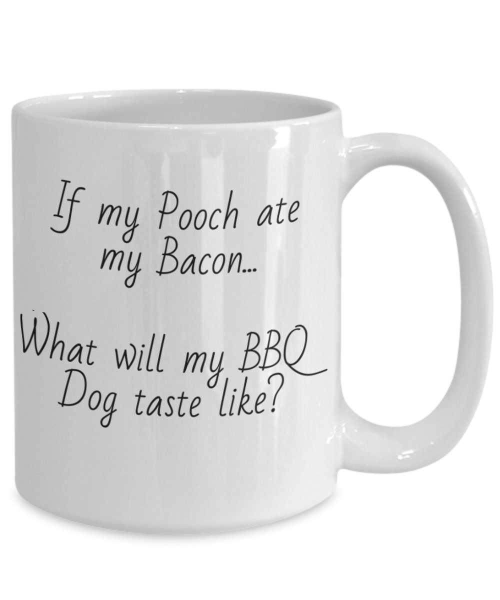 bacon grande tasse à café, man chalice, cadeaux pour lui elle, d'amoureux de bacon, ron swanson, cadeau végétalien, enseigne barbecue, blague