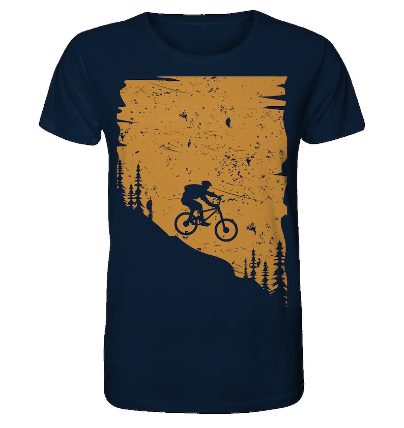 Downhill Organic Bio T-Shirt Fahrrad Shirt Bike T-Shirt Mountain-Bike MTB Geschenk Bild 8