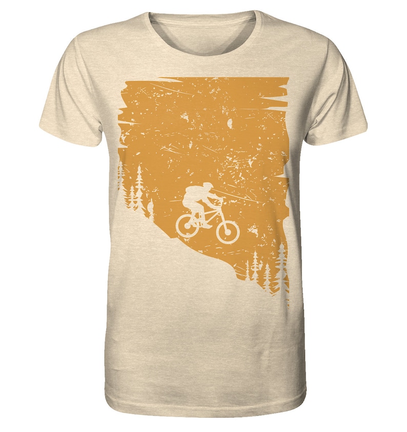 Downhill Organic Bio T-Shirt Fahrrad Shirt Bike T-Shirt Mountain-Bike MTB Geschenk Bild 7