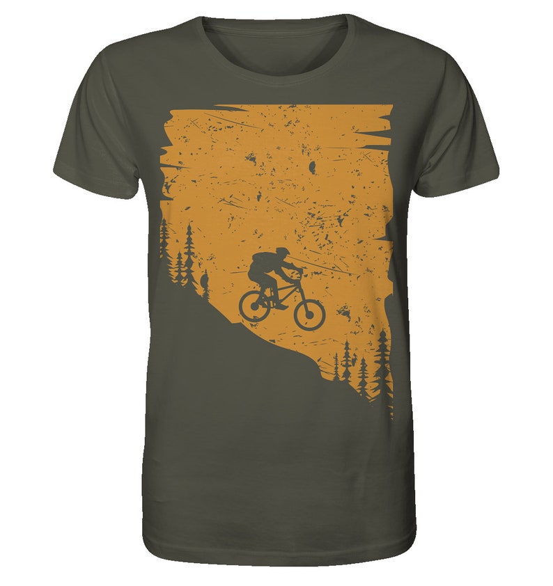 Downhill Organic Bio T-Shirt Fahrrad Shirt Bike T-Shirt Mountain-Bike MTB Geschenk Bild 6