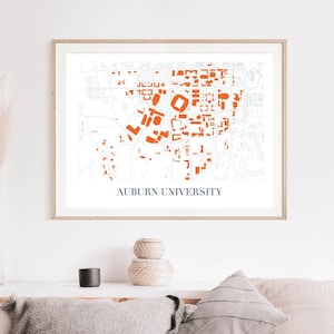 Auburn Universitätsplan, Karte von Auburn Alabama, Auburn Geschenke für Sie, einzigartige Auburn Geschenke, Auburn Geschenkideen, Auburn Geschenkbox