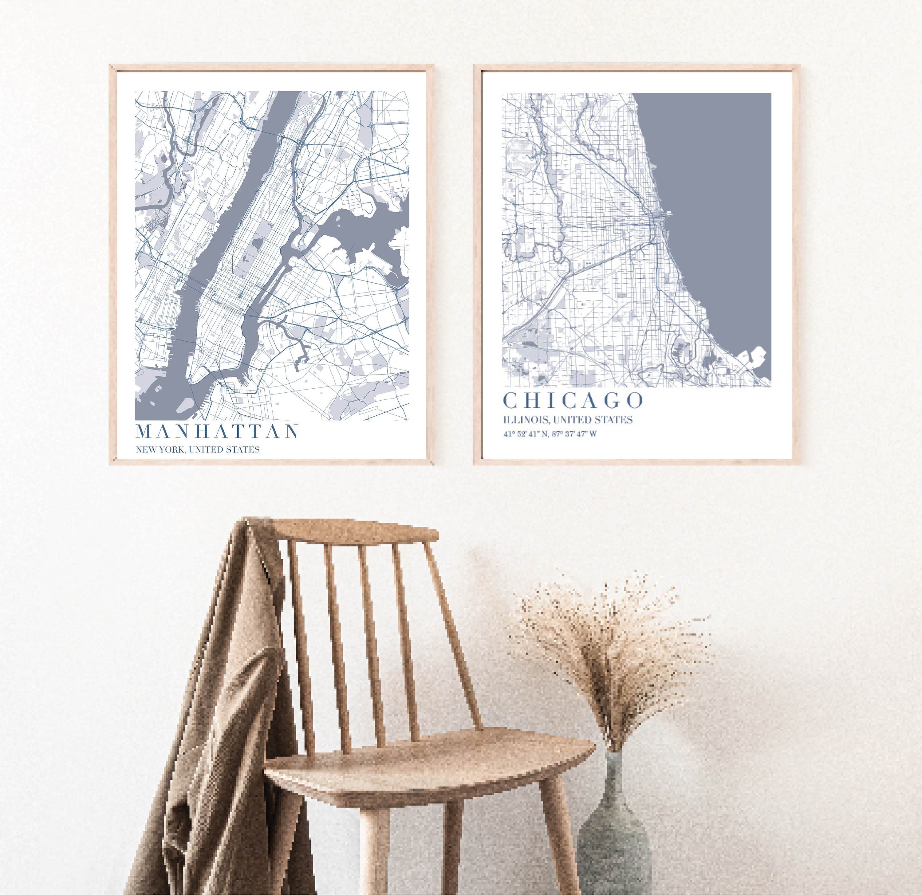 Manhattan Map Printable Manhattan Digital Map NYC Wall Art New York ...