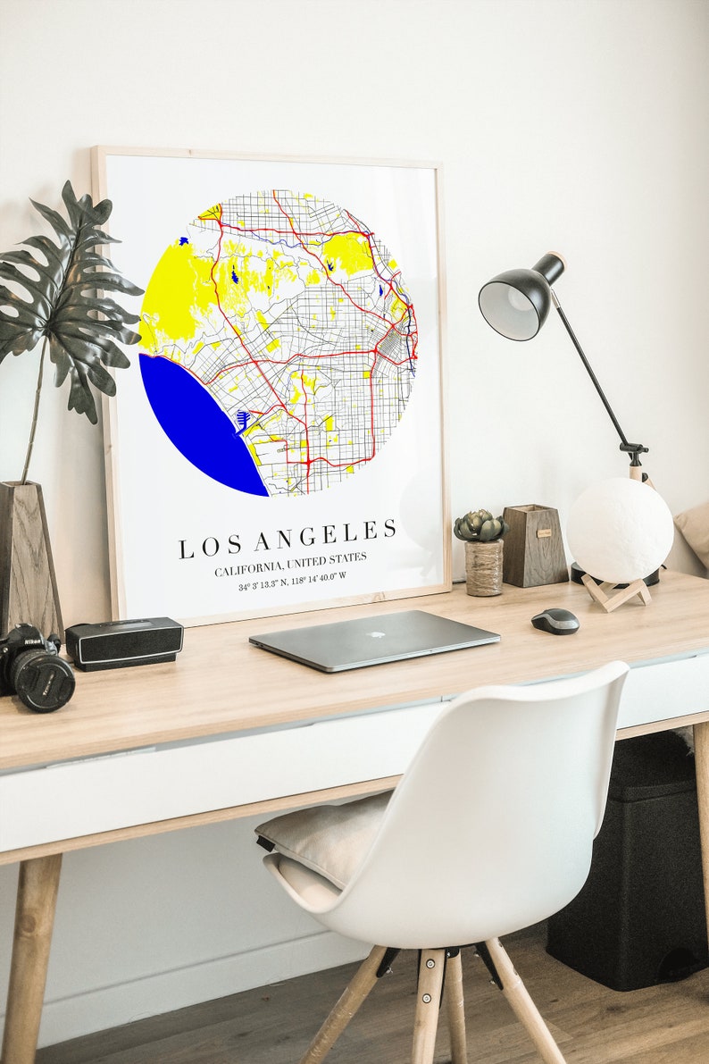 City Map Wall Art Custom Map Art Custom Maps City Map Etsy