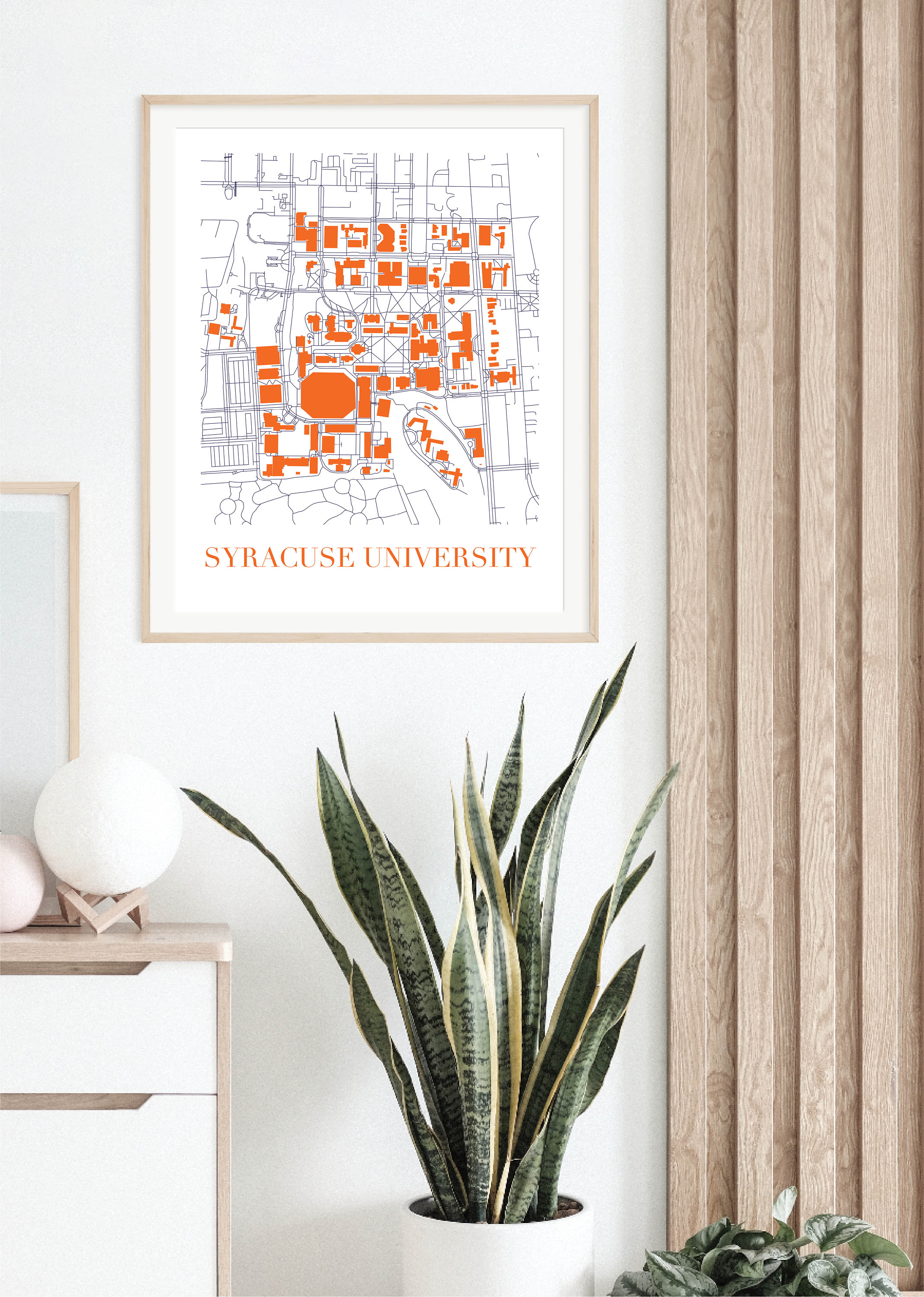 Syracuse University Campus Map, Syracuse University Merch, Syracuse