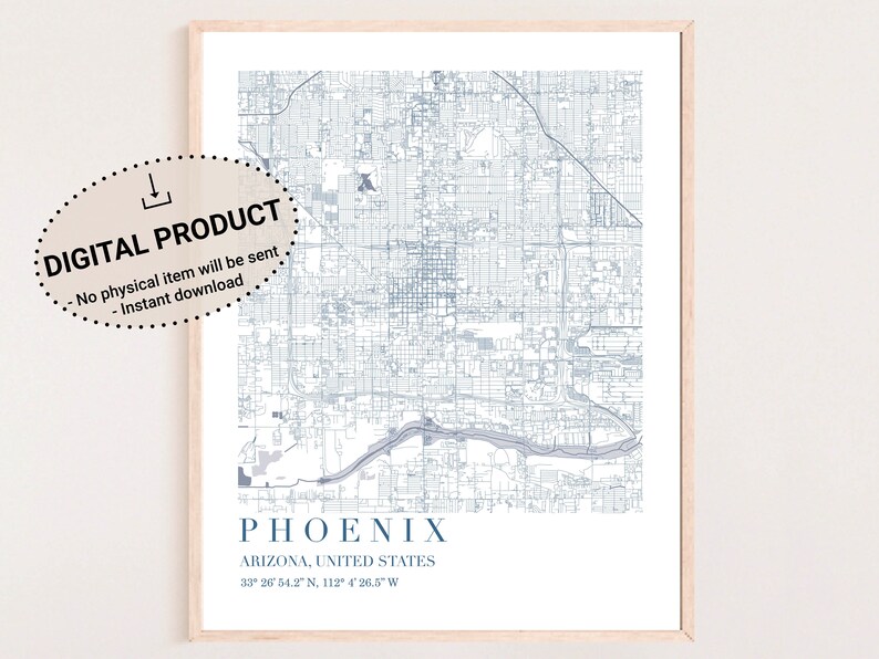 Phoenix Map, Phoenix City Map Pdf, Downtown Phoenix Map, Map of Phoenix ...