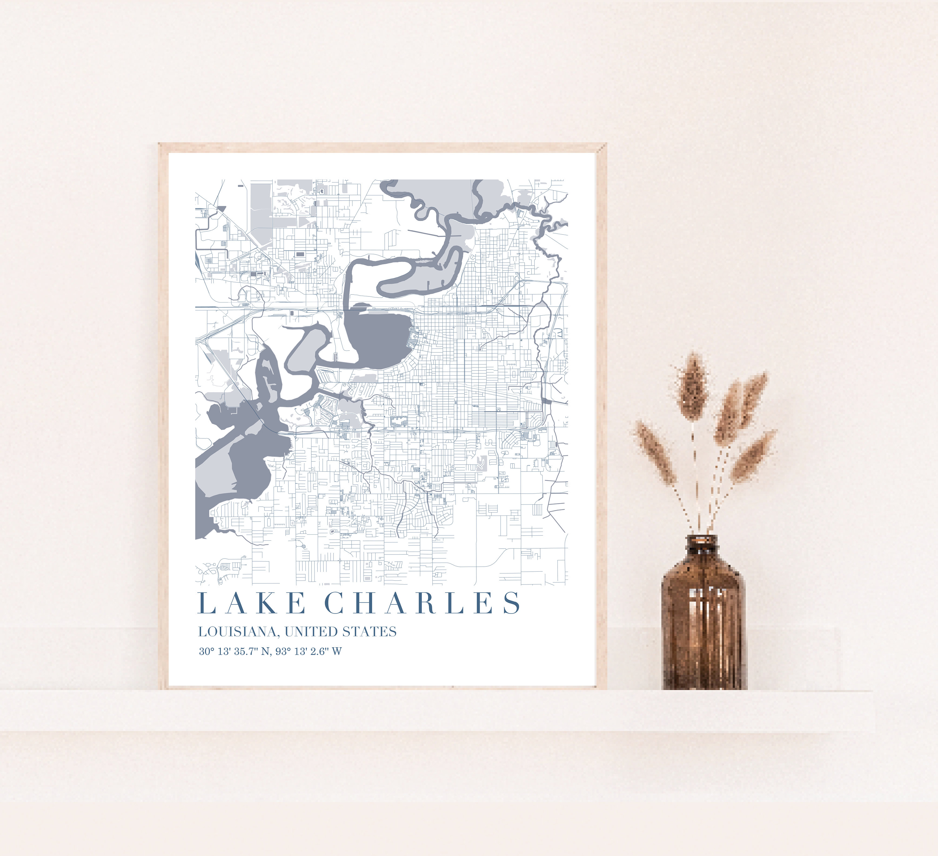 Lake Charles Map Printable