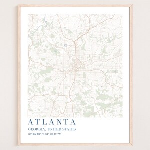 Atlanta Map Print | Atlanta Map Art | Atlanta City Map | Atlanta Map | Atlanta Wall Art | Atlanta Wall Print | Map of Atlanta