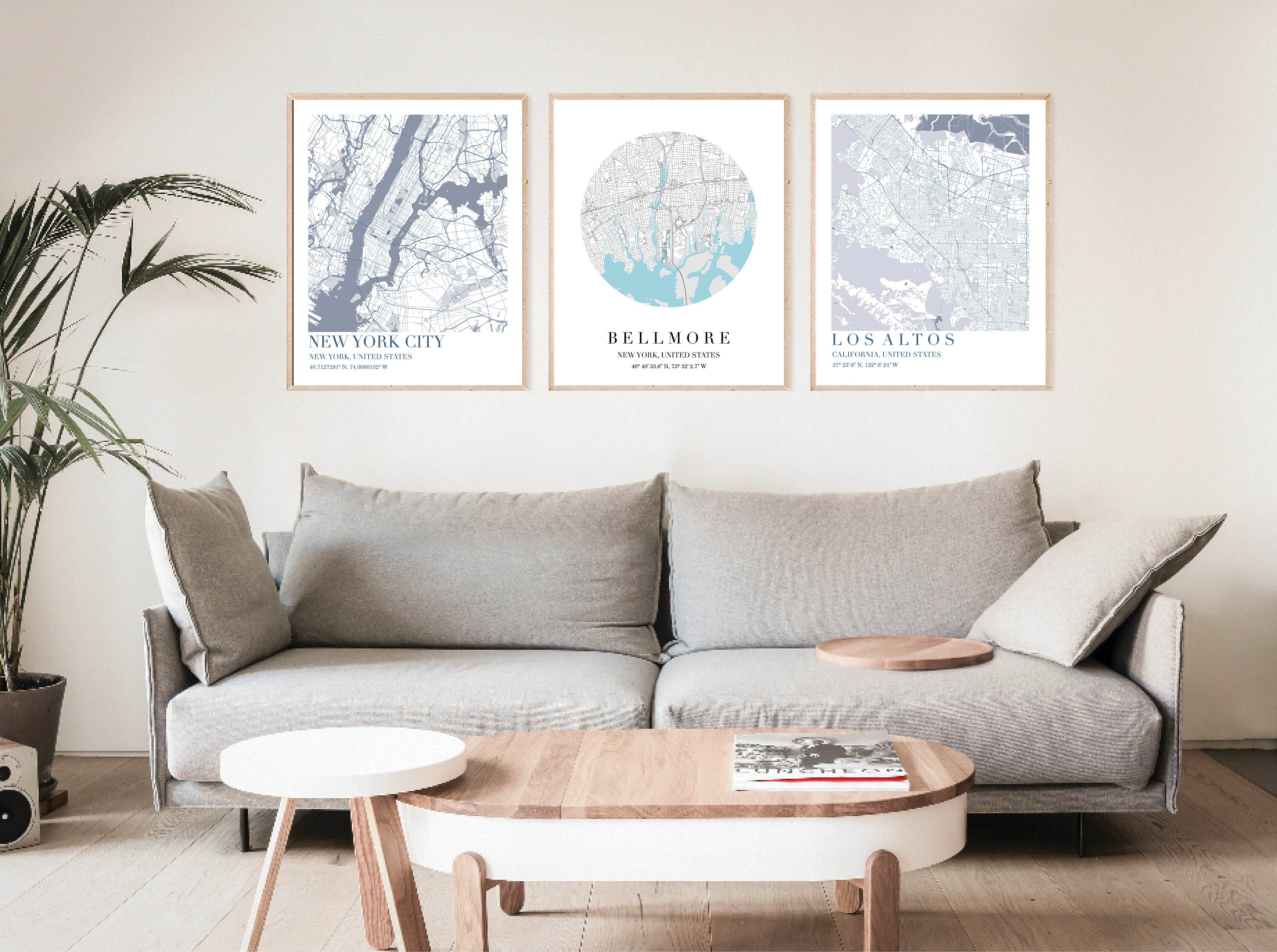 Map of Bellmore NY Digital Download, Map of Bellmore NY, Map of North ...