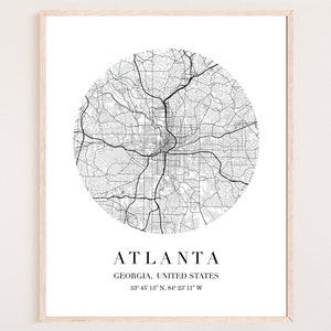 Atlanta Map Print | Atlanta Map Art | Atlanta City Map | Atlanta Map | Atlanta Wall Art | Atlanta Wall Print | Map of Atlanta