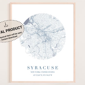 Syracuse Map, Syracuse ny print, Syracuse new york, Syracuse map ny, street map of syracuse ny, Syracuse map ny, Syracuse map new york