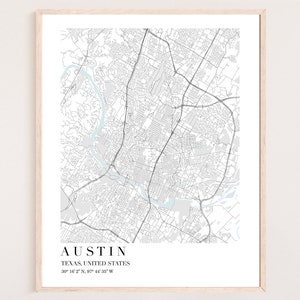 Austin Texas Karte | Karte von Austin Texas | Innenstadt von Austin Texas | Austin Karte Nachbarschaften | Innenstadt Austin Karte | Austin Karte Print