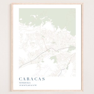 Carte de Caracas | Carte de Caracas Venezuela | Oeuvres d'art de Caracas | Affiche de Caracas | Plan de la ville de Caracas, Venezuela | Carte de la ville de Caracas | Caracas : carte