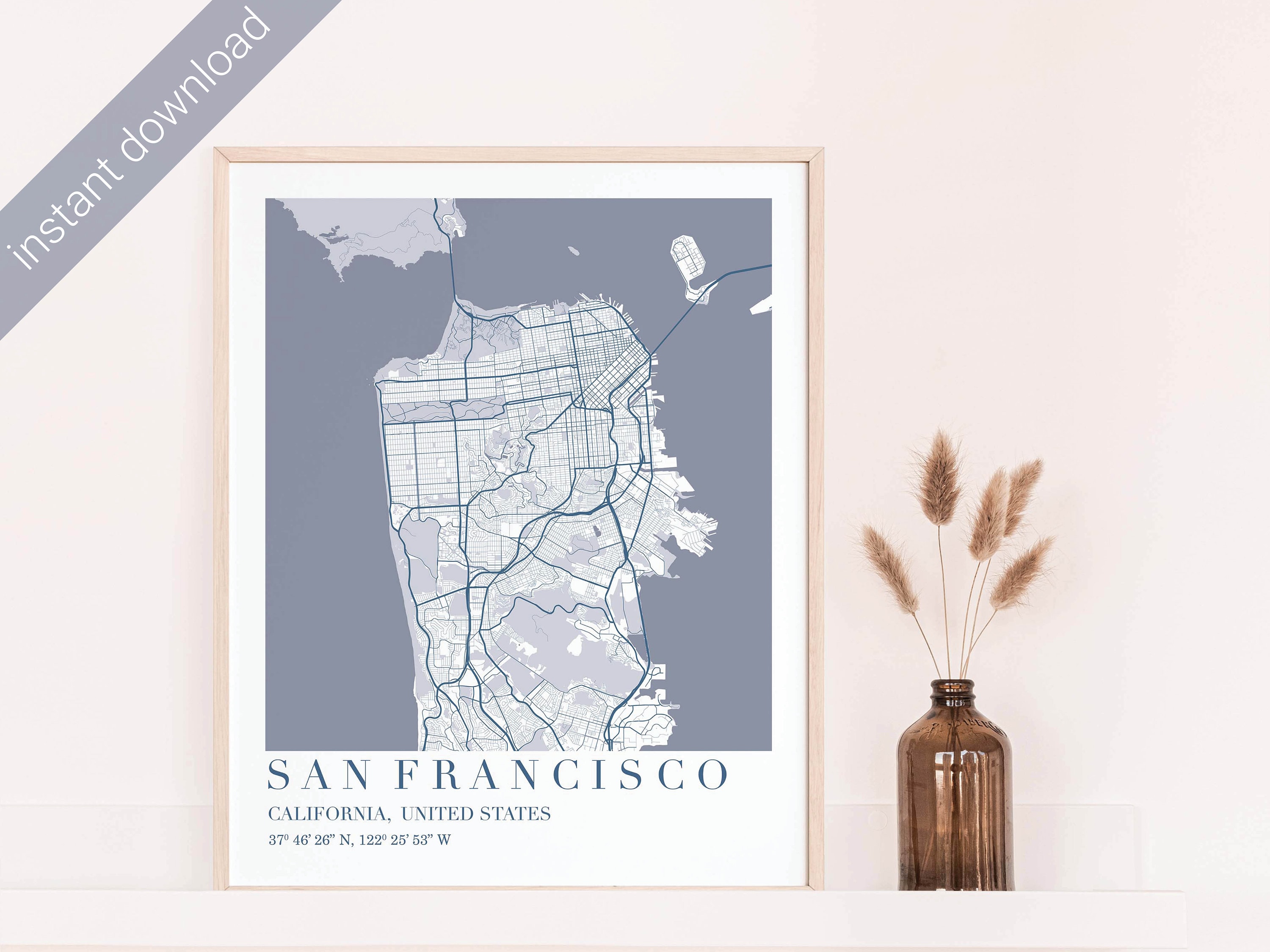 San Francisco Printable Map Map San Francisco Map San Francisco Map ...