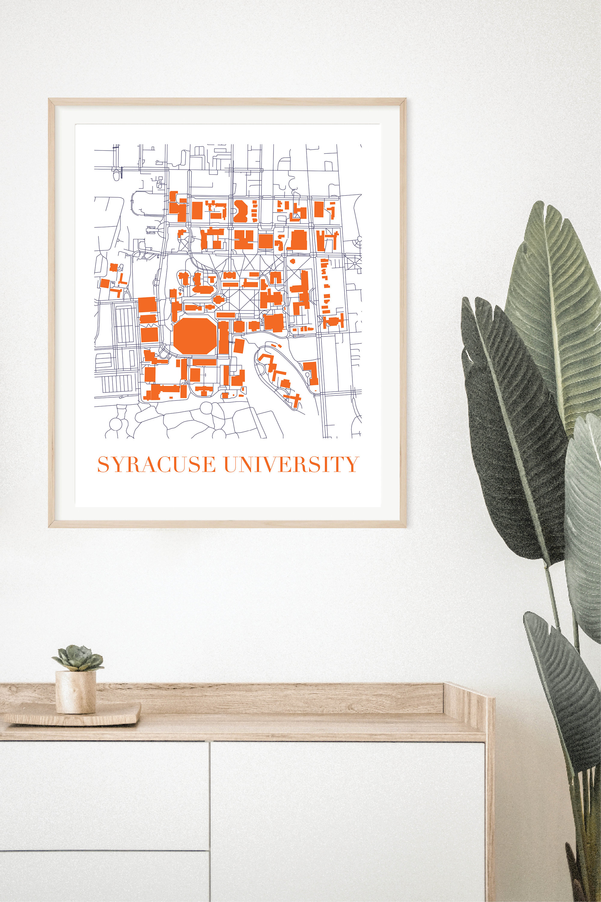 Syracuse University Campus Map, Syracuse University Merch, Syracuse