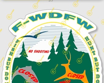 WDFW washinton state Decal fishing hunting shooting closed waters no shooting.