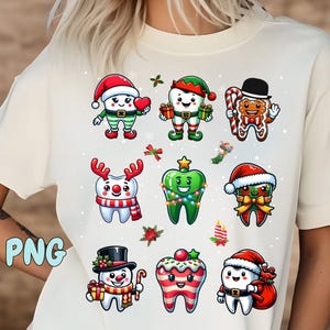 Funny Christmas Pediatric Dentist Dental Teeth Oral Hygienist Assistant Png, Cute Dental Life  Matching Retro Christmas Tree Dental Office