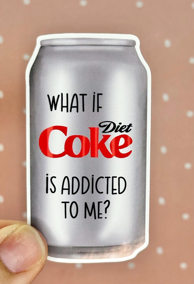 Diet Coke Addiction Vinyl Sticker - Etsy