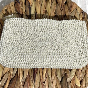 Vintage hand beaded clutch purse