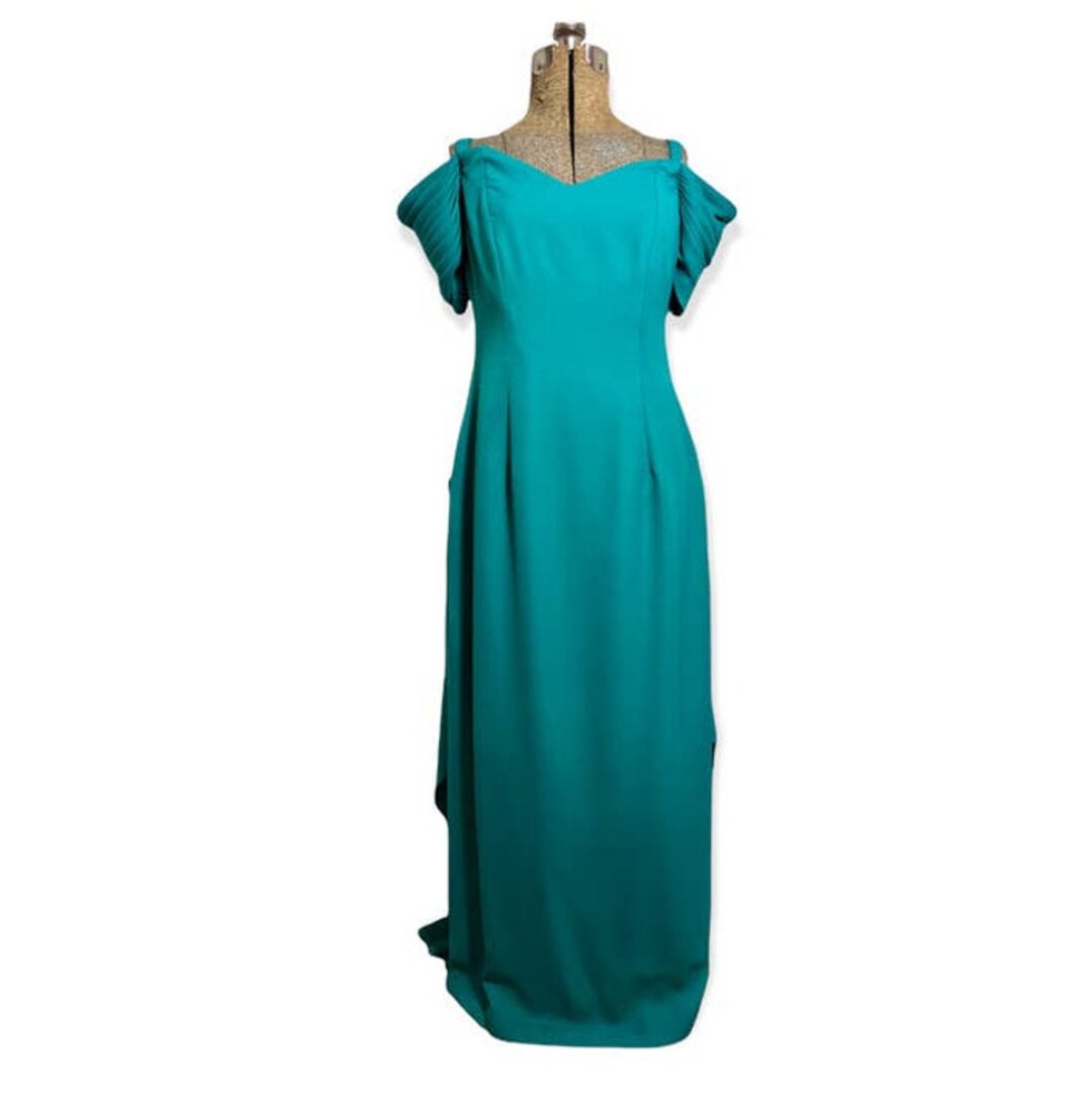 Vintage 90s Vivian Dessy Diamond Dessy Creations Formal Bridesmaid Prom Dress