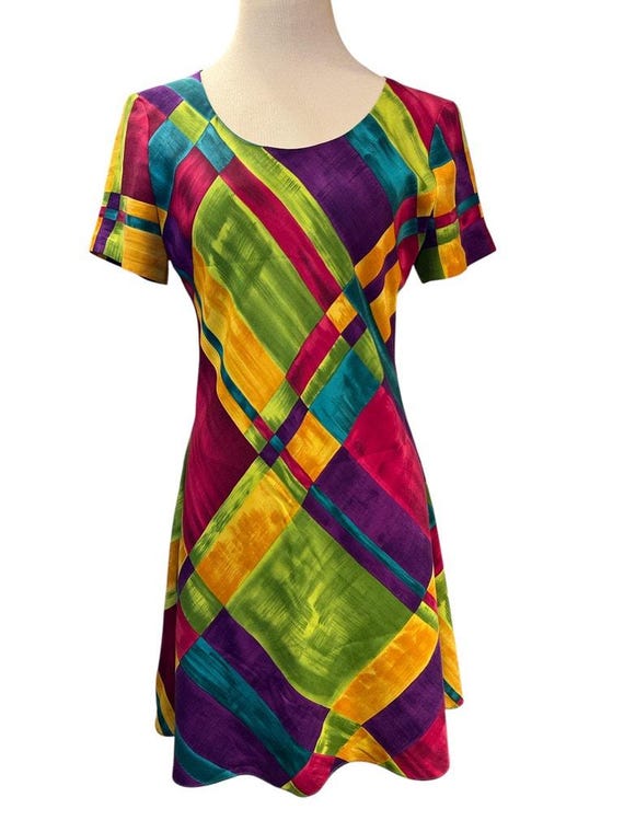 Vintage 80s 90s Abstract Bias Cut Mini Skater Dress Size S Cosplay Retro  Unique - Etsy New Zealand