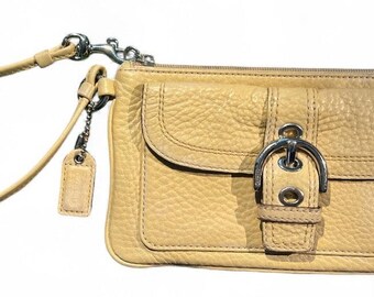 Vintage Coach Chunky Case 7165 Yellow Leather - Etsy