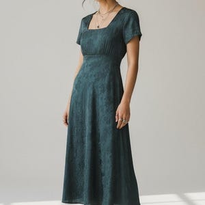 Square Neck Dress Vintage 90s - Etsy
