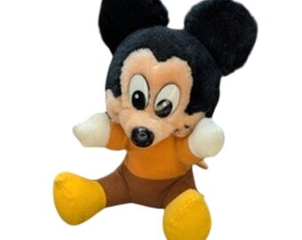 Vintage 80er 90er Jahre Mickey's Christmas Carol Mickey Mouse Plüschtier Made in Korea