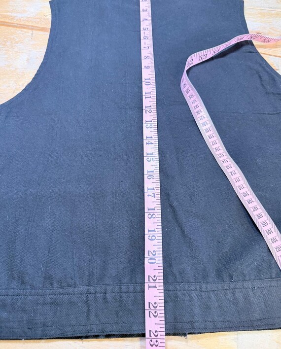 VTG Sacred Threads Wool Patchwork Buttoned Vest M… - image 5