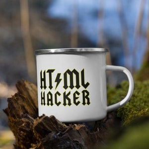 HTML HACKER - Mug en émail