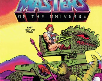 Masters of the Universe A Giant Coloring Activity Book 1984 PDF DIGIFILE