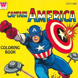 Captain America Coloring Book 1966 PDF DIGIFILE