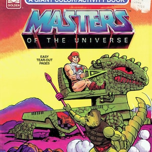 Masters of the Universe A Giant Coloring Activity Book 1984 PDF DIGIFILE