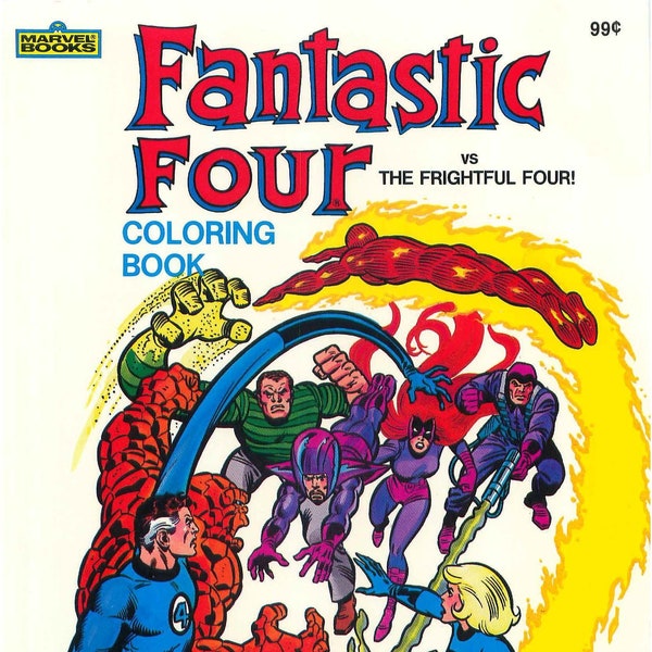 Fantastic Four Coloring Book 1983 PDF DIGIFILE