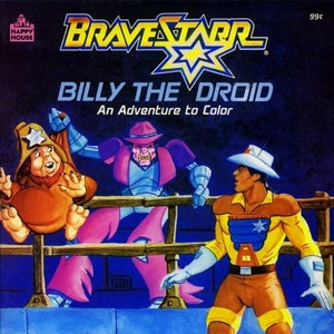 Bravestarr Billy The Droid 1987 Coloring Book PDF DIGIFILE