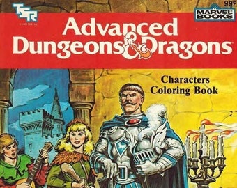 Advanced Dungeons & Dragons Characters Coloring Book PDF DIGIFILE