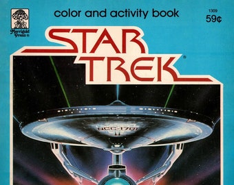 1979 Star Trek Far Out Fun Coloring Book PDF DIGIFILE